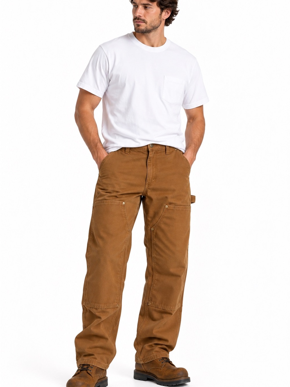 Carhartt Brown Duck Cargo Work Pants